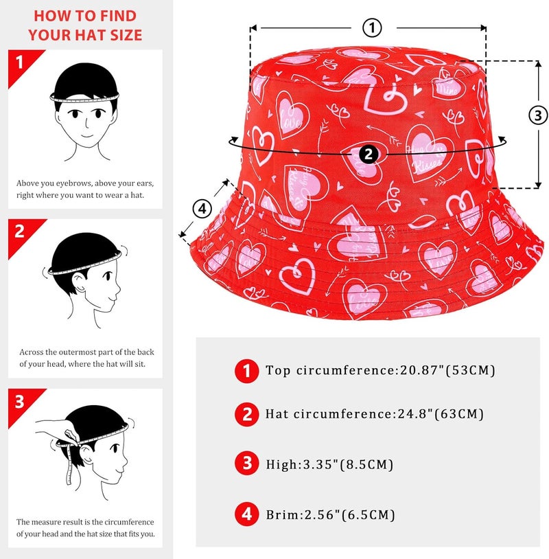 DOCILA Bucket Hats for Women Trendy Print Reversible Bucket Hat Packable All Season Fisherman Sun Caps - Image 5